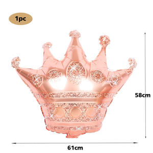 تاج ماسي من رقائق الألومنيوم بالونات عالية الجودة تاج الأميرة حفلة عيد ميلاد عيد ميلاد احتفال مشهد الديكور - Product Image 5