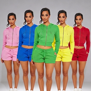 Ensemble deux pièces vintage Y2K 2026 pour femme : sweat à capuche court zippé imprimé tigre et short – Tenue Baddie pour femme - Product Image 6