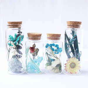 Souvenirs de mariage, fleurs réelles dans un bocal en verre, bouteille à vœux, mini tube à essai avec fleurs séchées <span class=keywords><strong>pour</strong></span> Diwali - Product Image 3