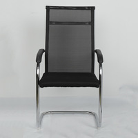 Manufacture Direct Comfort Coussin de siège Base en métal noir Chaise de bureau en maille pour salle d'attente
