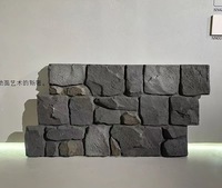 Panel Dinding Batu PU Anti Air Harga Pabrik, Panel Batu Poliuretan Buatan, Panel Dinding 3D untuk Interior dan Eksterior