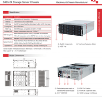 Casing Server rak kustom 4u 8bay Hot Swap untuk Nvr Nas Atx Form mendukung 2 kartu Gpu Server Chassis dengan penggemar