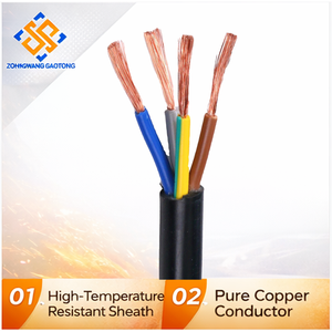 Câble d'alimentation flexible H05VV-F pour réfrigérateur, <span class=keywords><strong>lave</strong></span>-<span class=keywords><strong>linge</strong></span> et câblage d'appareils électroménagers, 3 conducteurs, 1,5 mm², PVC, cuivre, OEM, fiable - Product Image 1
