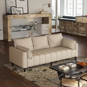 Ý phong cách hiện đại rắn gỗ Khung sofa Set thiết kế mới ánh sáng sang trọng Đồ nội thất phòng khách tùy chỉnh kích thước màu sắc thoải mái - Product Image 2