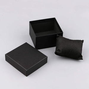 Boîte à montres épaisse de 2 mm, coffret cadeau pour montres, 12 emballages noirs avec coussinets, boîtes cadeaux pour bijoux et bracelets - Product Image 3
