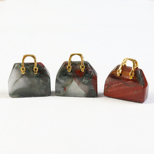 Borsa in <span class=keywords><strong>Pietra</strong></span> Naturale, Cristallo Curativo, Cristalli Tagliati a Mano all'Ingrosso per Decorazione Casa - Product Image 5