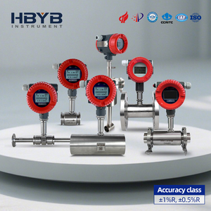 Débitmètre à turbine en acier inoxydable DN25, sortie impulsionnelle 4-20 mA - Product Image 5