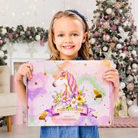 Cadeau pour fille de 6 à 8 ans, coffret cadeau pour adolescente, panier cadeau pour la rentrée scolaire avec couverture qui brille dans le noir, gobelet, masque pour les yeux