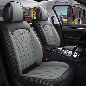 Evrensel 5-Seats lüks araba klozet kapağı Surround Wrap dört mevsim aşınmaya dayanıklı deri tüm modelleri uyar - Product Image 3