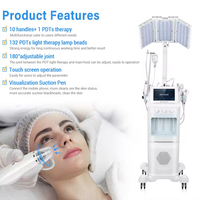 Appareil de nettoyage facial Hydra Skin professionnel 11-en-1 pour salon de beauté avec hydrodermabrasion et technologie à l'oxygène