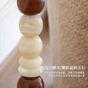 Retro <b>Floor</b> Lamp Led Light Source Switch Control Flax Shade For Living Room <b>Sofa</b> Side - Product Image 3