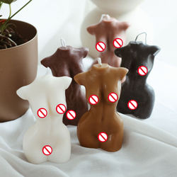 El yapımı yeni tasarım şekil çalışır insan çıplak kadın vücut şekilli lüks kokulu soya balmumu mumlar etiket vücut mum - Product Image 5