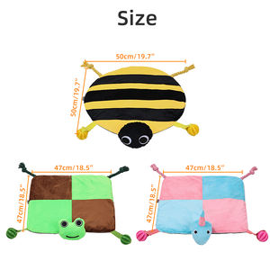 Oem Schattige Bijenontwerp Zachte Pluche Speelmat Voor Honden Katten Eco-Vriendelijke Luxe Stijl Ingebouwd Bijtspeelgoed Voor Puppy 'S Kleine Huisdieren - Product Image 6