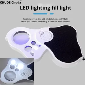 Loupe LED 30X 60X 90X Matériau ABS pour bijoux et antiquités pour visualiser <span class=keywords><strong>des</strong></span> motifs et étudier les <span class=keywords><strong>champignons</strong></span> UV - Product Image 3