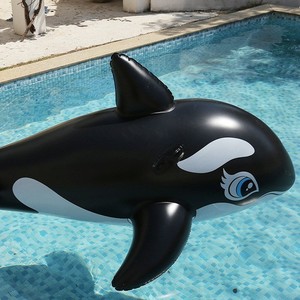Stok pabrik mainan air selancar paus hitam lumba-lumba tiup dewasa hiu tiup - Product Image 6