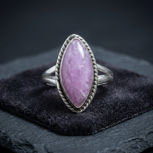Classic 925 Solid Sterling Silver Kunzite Bezel Setting Marquise Cut Natural Gemstone Ring for Women Wedding Party Wear - Product Image 2