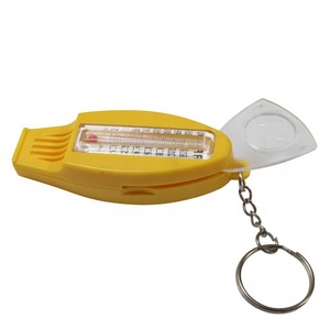 La bàn còi với nhiệt kế và kính lúp và móc chìa khóa - Product Image 2