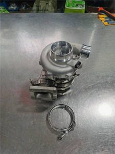 Turbo de rotación estándar 880693-5001S con rodamiento de bolas, carcasa de turbina de acero inoxidable AR 0,61 880693-0001 con brida T4, 1 unidad - Product Image 2