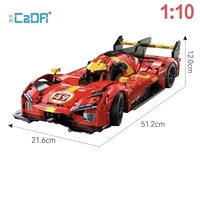 Cada C63008 1:10 MOC City Voiture de Course Télécommandée Modèle V6 Véhicule Sportif Briques Cadeau pour Adultes 1518 Pièces Ensembles de Blocs de Construction