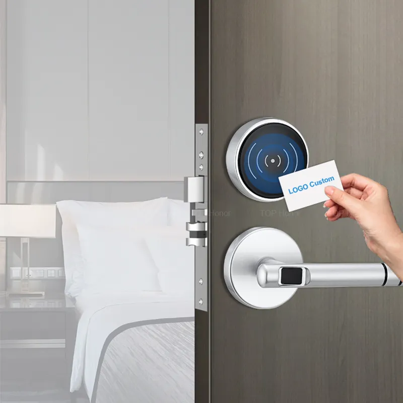 Kunci pintu kamar hotel kartu swip kualitas baik Dengan Akses sistem perangkat lunak manajemen dengan kunci dan kartu pintar