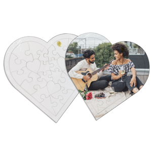 Rompecabezas de Madera en Forma de Corazón para Sublimación, Regalo de San Valentín - Product Image 2