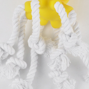 Factory Wholesale Octopus Shape Pet Chew <strong>Toy</strong> Durable <strong>Squeaker</strong> Dog Teething Rope <strong>Toy</strong> - Product Image 5