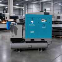 Compresseur d'air à vis laser 15-22 kW 16 bars PM VFD avec sécheur intégré, réservoir et filtration