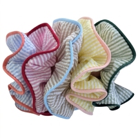 Élastiques à cheveux rayés faits à la main, accessoires pour cheveux, attaches pour queue de cheval, bandeaux pour femmes - Logo personnalisé, vente en gros
