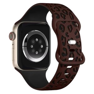 <span class=keywords><strong>Bracelet</strong></span> en silicone bicolore gravé léopard pour <span class=keywords><strong>bracelet</strong></span> <span class=keywords><strong>Apple</strong></span> <span class=keywords><strong>Watch</strong></span> 38 40 41 42 44 45 49 Mm pour <span class=keywords><strong>bracelet</strong></span> Iwatch Ultra 2 Se 9 8 7 6 5 - Product Image 4