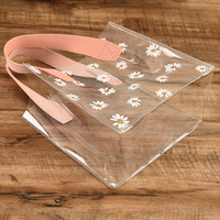 Sac fourre-tout en PVC transparent personnalisable Daisy pour festival de la mi-automne et mariage pour emballage de bonbons