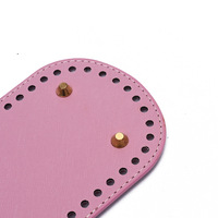 Vente en gros nouvelle vente chaude PU cuir ovale tricot Crochet sac bas, Shaper Pad pour bricolage sac à bandoulière Crochet accessoires