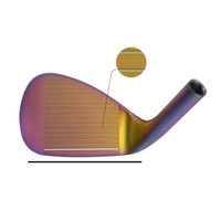 Wedge de golf conforme aux normes USGA, logo personnalisé, wedge de golf arc-en-ciel, tête de wedge de golf pour hommes