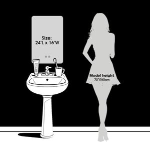 Smart Anti-Fog <b>LED</b> Luminous <b>Makeup</b> <b>Mirror</b> Simple Square Design Touch Screen Cross-Border Bathroom <b>Mirror</b> for Bath Toilet Supply - Product Image 5