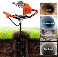 Tarière pour une personne à deux temps Nouveau modèle Machine d'empilage à essence industrielle Forage de trous de serre à piles