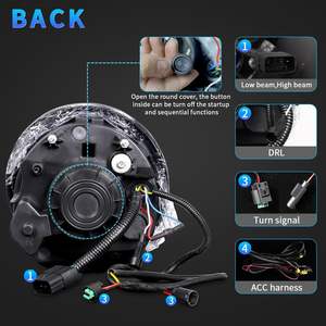 Phares Archaic pour <span class=keywords><strong>Mini</strong></span> 2001-2007 R50/R53/R52 <span class=keywords><strong>Cooper</strong></span> S <span class=keywords><strong>MINI</strong></span> One/<span class=keywords><strong>D</strong></span> JCW avec clignotants séquentiels à <span class=keywords><strong>d</strong></span>émarrage dynamique - Product Image 6