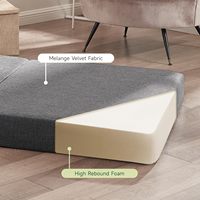 Sofá cama plegable convertible de espuma viscoelástica de uso múltiple almohadilla de cama de dos plazas para sala de estar tipo apartamento
