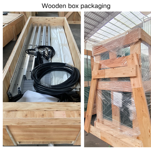 Lan can kính với ánh sáng LED kính cường lực nhôm hàng rào pháp ban công U kênh lan can kính - Product Image 4