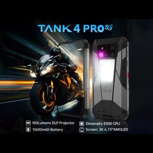 Smartphone projecteur 5G à batterie longue durée Unihertz Tank 4 Pro, capacité 18 Go 1 To, 6,73 pouces, Android <span class=keywords><strong>14</strong></span> avec vision nocturne, NFC mobile - Product Image 3