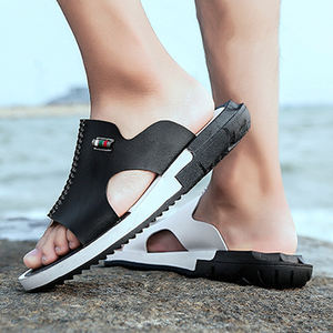 Sandales d'Été 2024 pour Hommes, Vente en Gros, Tongs Plates Tendance Grandes Tailles, Claquettes d'Extérieur Antidérapantes et Résistantes à l'Usure - Product Image 6