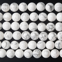 Howlite blanche naturelle 8mm perles de pierre rondes perles Howlite turquoise