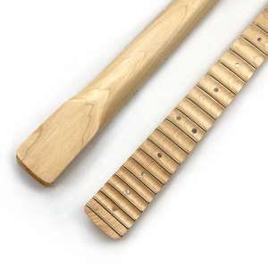 22 Fret Stain Finished Canadian Maple <b>Guitar</b> Neck Scalloped Necks for ST <b>Guitar</b> Replacement - Product Image 2