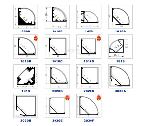 V-Slot 30*30mm 6063 extrusión de aleación perfil LED anodizado difusor esmerilado cubierta de lámpara curva perfil de aluminio de alta precisión - Product Image 4