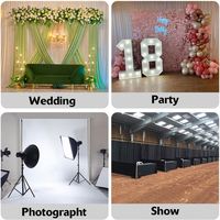 Rangka Penyangga Latar Belakang Pipa dan Kain yang Dapat Disesuaikan dengan Basis Baja Logam yang Kuat, Penyangga Latar Foto untuk Ulang Tahun Pernikahan