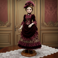 Robe en dentelle victorienne pour poupée BJD 1/4, costume de poupée articulée, jouet de collection à expédier