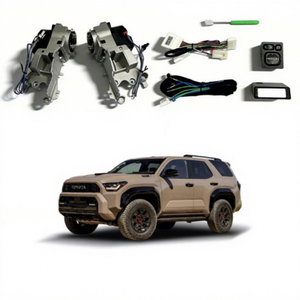 Kit de mise à niveau des rétroviseurs rabattables électriquement pour Toyota 4Runner de quatrième génération avec verre chauffant et clignotants LED intégrés - Product Image 1