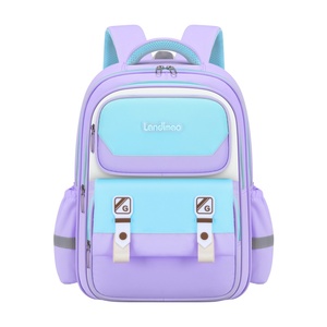 New Fashion Color School <strong>Bag</strong> 1-6 Grade Load Relief ridge Large Capacity High Appearance Level Student Backpack - Product Image 5