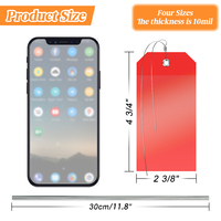 Étiquettes d'expédition de sécurité robustes et durables de 4 3/4 x 2 3/8 pouces, étiquettes en PVC plastique auto-laminantes, imperméables et inscriptibles