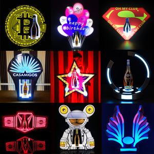 Offres Spéciales d'usine conceptions personnalisées présentateur <span class=keywords><strong>de</strong></span> bouteilles Led pour discothèque panneaux <span class=keywords><strong>de</strong></span> conseil <span class=keywords><strong>de</strong></span> service Glorifier présentoir éclairé par LED - Product Image 6