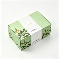 Boîte d'emballage en carton pour thé, impression numérique, emballage naturel, ensemble de thé, boîte en papier pour infusion de café instantané