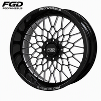 Roue forgée de 22, 26, 28, 30 pouces à motif multi-boulons, face usinée, 8x170, 24*14 pour Ford F-350, camionnette pleine grandeur
